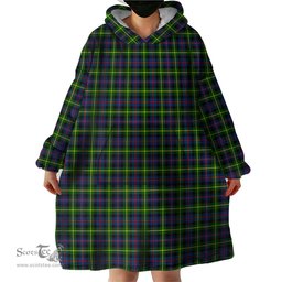 Scottish Farquharson Modern Clan Tartan Snuggie Hoodie Plaid Wearable Blanket Hoodie
