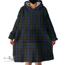 Scottish Fletcher Clan Tartan Snuggie Hoodie Plaid Wearable Blanket Hoodie