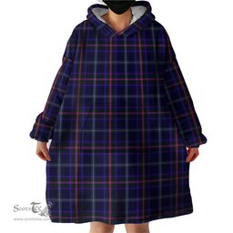 Scottish Fitzgerald Hunting Clan Tartan Snuggie Hoodie Plaid Wearable Blanket Hoodie