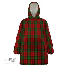 Scottish Dunbar Clan Tartan Snuggie Hoodie Plaid Wearable Blanket Hoodie