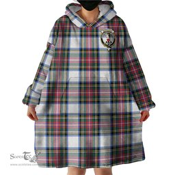 Scottish Dennistoun Clan Family Crest Tartan Snuggie Hoodie Plaid Wearable Blanket Hoodie