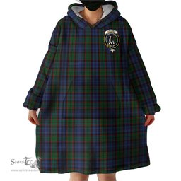 Scottish Fletcher Clan Family Crest Tartan Snuggie Hoodie Plaid Wearable Blanket Hoodie