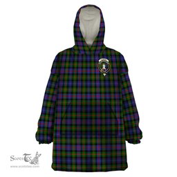 Scottish Fleming Clan Family Crest Tartan Snuggie Hoodie Plaid Wearable Blanket Hoodie