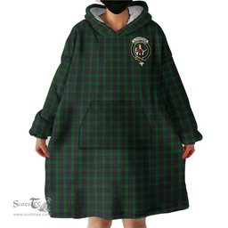 Scottish Elphinstone Clan Family Crest Tartan Snuggie Hoodie Plaid Wearable Blanket Hoodie