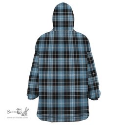 Scottish Clark Ancient Clan Tartan Snuggie Hoodie Plaid Wearable Blanket Hoodie