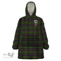 Scottish Cochrane Clan Family Crest Tartan Snuggie Hoodie Plaid Wearable Blanket Hoodie