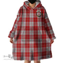 Scottish Erskine Red Clan Family Crest Tartan Snuggie Hoodie Plaid Wearable Blanket Hoodie