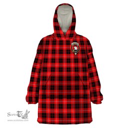 Scottish Cunningham Modern Clan Family Crest Tartan Snuggie Hoodie Plaid Wearable Blanket Hoodie