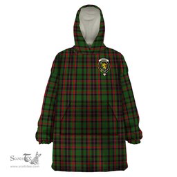 Scottish Cumming Hunting Clan Family Crest Tartan Snuggie Hoodie Plaid Wearable Blanket Hoodie
