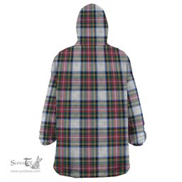 Scottish Dennistoun Clan Tartan Snuggie Hoodie Plaid Wearable Blanket Hoodie