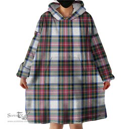 Scottish Dennistoun Clan Tartan Snuggie Hoodie Plaid Wearable Blanket Hoodie
