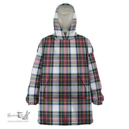 Scottish Dennistoun Clan Tartan Snuggie Hoodie Plaid Wearable Blanket Hoodie