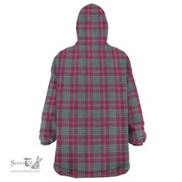 Scottish Crawford Ancient of NewZealand Clan Tartan Snuggie Hoodie Plaid Wearable Blanket Hoodie