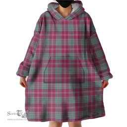 Scottish Crawford Ancient of NewZealand Clan Tartan Snuggie Hoodie Plaid Wearable Blanket Hoodie