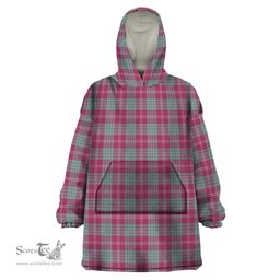 Scottish Crawford Ancient of NewZealand Clan Tartan Snuggie Hoodie Plaid Wearable Blanket Hoodie