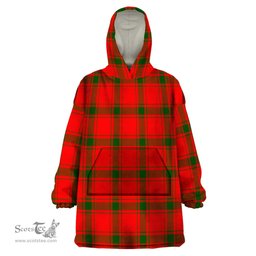 Scottish Darroch Clan Tartan Snuggie Hoodie Plaid Wearable Blanket Hoodie