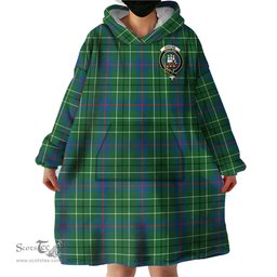Scottish Duncan Ancient Clan Family Crest Tartan Snuggie Hoodie Plaid Wearable Blanket Hoodie