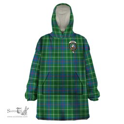 Scottish Duncan Ancient Clan Family Crest Tartan Snuggie Hoodie Plaid Wearable Blanket Hoodie