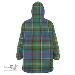 Scottish Colville Clan Tartan Snuggie Hoodie Plaid Wearable Blanket Hoodie