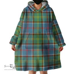 Scottish Colville Clan Tartan Snuggie Hoodie Plaid Wearable Blanket Hoodie