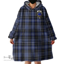 Scottish Clark (Lion) Clan Family Crest Tartan Snuggie Hoodie Plaid Wearable Blanket Hoodie