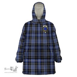 Scottish Clark (Lion) Clan Family Crest Tartan Snuggie Hoodie Plaid Wearable Blanket Hoodie