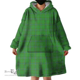 Scottish Currie Clan Tartan Snuggie Hoodie Plaid Wearable Blanket Hoodie
