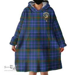 Scottish Edmonstone Clan Family Crest Tartan Snuggie Hoodie Plaid Wearable Blanket Hoodie