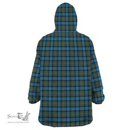 Scottish Fergusson Ancient Clan Tartan Snuggie Hoodie Plaid Wearable Blanket Hoodie