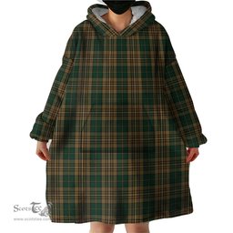 Scottish Fitzsimmons Clan Tartan Snuggie Hoodie Plaid Wearable Blanket Hoodie