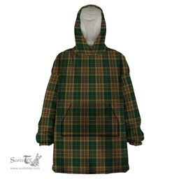 Scottish Fitzsimmons Clan Tartan Snuggie Hoodie Plaid Wearable Blanket Hoodie