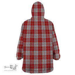 Scottish Erskine Red Clan Tartan Snuggie Hoodie Plaid Wearable Blanket Hoodie