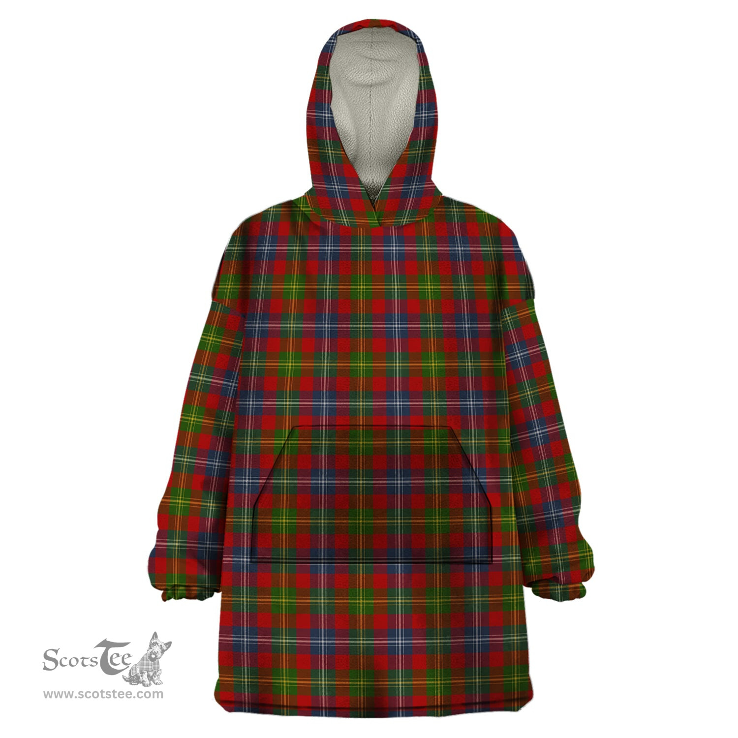 Scottish Forrester or Foster Clan Tartan Snuggie Hoodie Plaid Wearable Blanket Hoodie