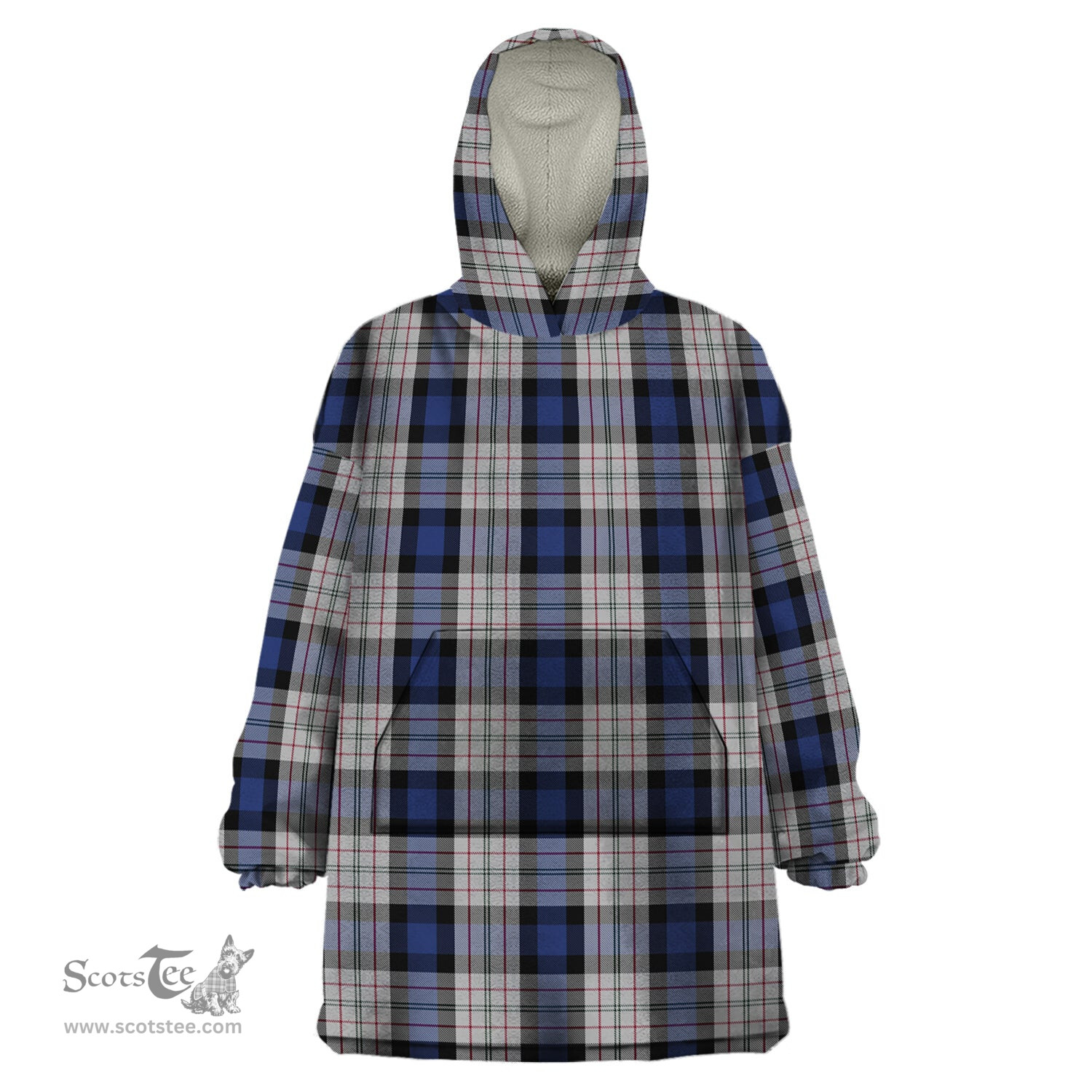 Scottish Ferguson Dress Clan Tartan Snuggie Hoodie Plaid Wearable Blanket Hoodie