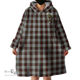 Scottish Fraser Dress Clan Family Crest Tartan Snuggie Hoodie Plaid Wearable Blanket Hoodie