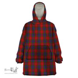 Scottish Fraser Clan Tartan Snuggie Hoodie Plaid Wearable Blanket Hoodie