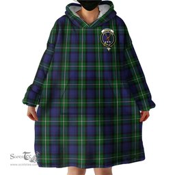 Scottish Forbes Clan Family Crest Tartan Snuggie Hoodie Plaid Wearable Blanket Hoodie