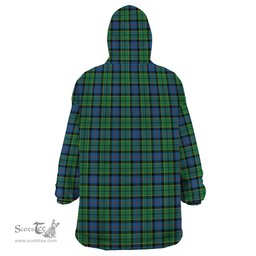 Scottish Forsyth Ancient Clan Tartan Snuggie Hoodie Plaid Wearable Blanket Hoodie