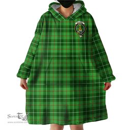 Scottish Galloway Clan Family Crest Tartan Snuggie Hoodie Plaid Wearable Blanket Hoodie