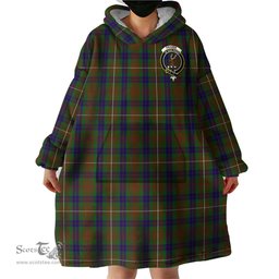Scottish Fraser Hunting Clan Family Crest Tartan Snuggie Hoodie Plaid Wearable Blanket Hoodie