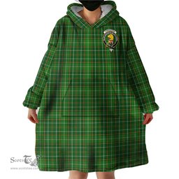 Scottish Forrester or Foster Hunting Clan Family Crest Tartan Snuggie Hoodie Plaid Wearable Blanket Hoodie