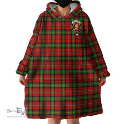 Scottish Fullerton Clan Family Crest Tartan Snuggie Hoodie Plaid Wearable Blanket Hoodie