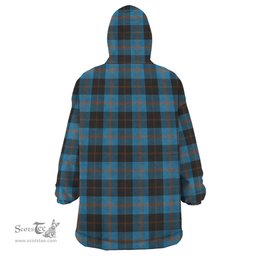 Scottish Garden Clan Family Crest Tartan Snuggie Hoodie Plaid Wearable Blanket Hoodie