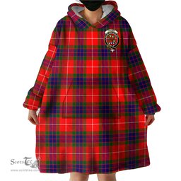 Scottish Fraser Modern Clan Family Crest Tartan Snuggie Hoodie Plaid Wearable Blanket Hoodie