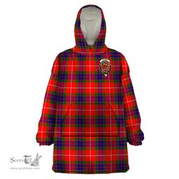 Scottish Fraser Modern Clan Family Crest Tartan Snuggie Hoodie Plaid Wearable Blanket Hoodie