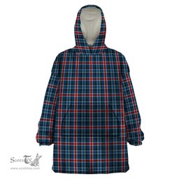 Scottish Gandy of Myrton Clan Tartan Snuggie Hoodie Plaid Wearable Blanket Hoodie