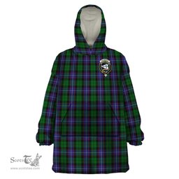 Scottish Galbraith Clan Family Crest Tartan Snuggie Hoodie Plaid Wearable Blanket Hoodie