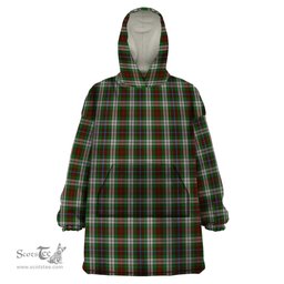 Scottish Fraser Hunting Dress Clan Tartan Snuggie Hoodie Plaid Wearable Blanket Hoodie