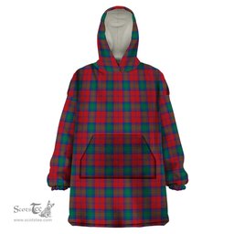 Scottish Fotheringham Modern Clan Tartan Snuggie Hoodie Plaid Wearable Blanket Hoodie