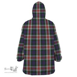 Scottish Fraser Red Dress Clan Family Crest Tartan Snuggie Hoodie Plaid Wearable Blanket Hoodie